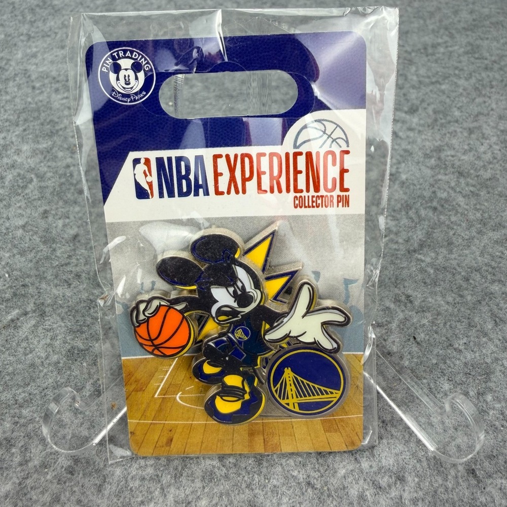 Disney NBA Experience Golden State Warriors Minnie Mouse Collector Pin Sealed